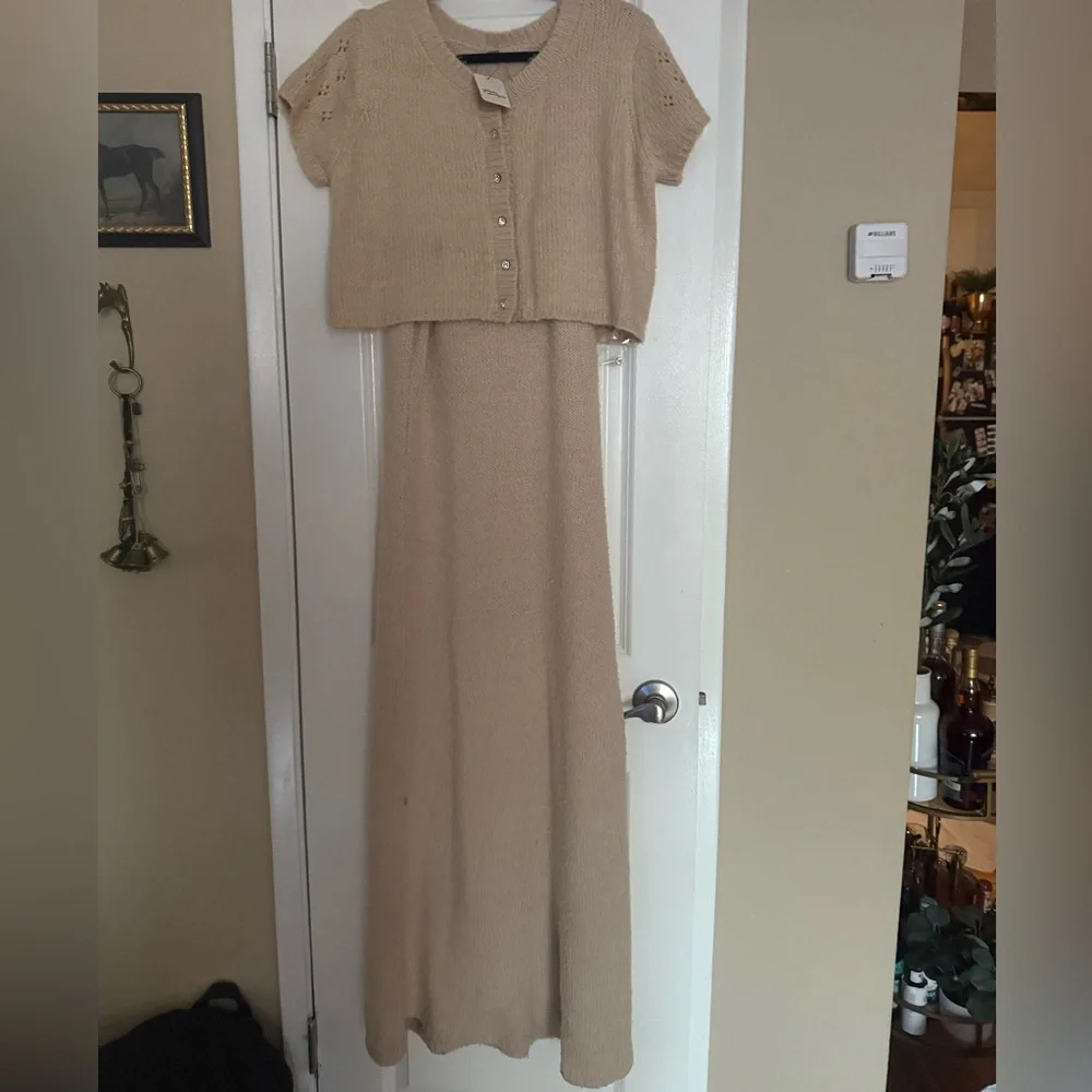 Free People Audrey sweater set maxi dress - Picture 2 of 8
